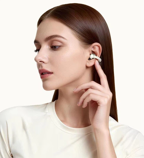 Спортивные костные наушники-клипсы Langsdom TS31 с направленным Hi-Fi звуком, Bluetooth 6.0, шумоподавлением и зарядным кейсом, до 24 часов работы Черный - изображение 5