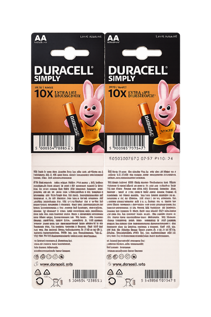 Батарейки Duracell AA 10X Extra Life 1.5V LR6 MN1500 алкалиновые 16 шт - изображение 3