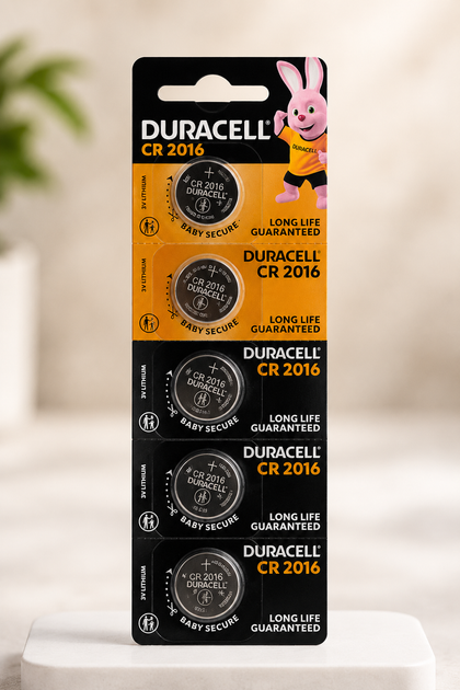 Батарейки Duracell CR2016 DL2016 3V 5 шт - Фото 1 Батарейки Duracell CR2016 DL2016 3V 5 шт - изображение 1