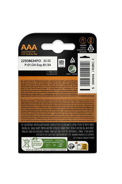 Батарейки Duracell Plus AAA Extra Life 1.5V LR03 MN2400 алкалиновые 4 шт - изображение 3