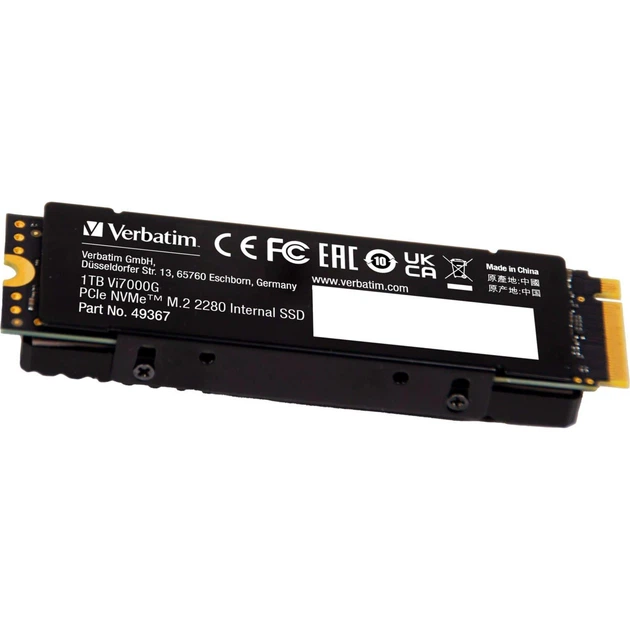Накопитель SSD Verbatim m.2 NVMe 1TB SSD-Vi7000G PCIe 4.0 (49367) - изображение 5