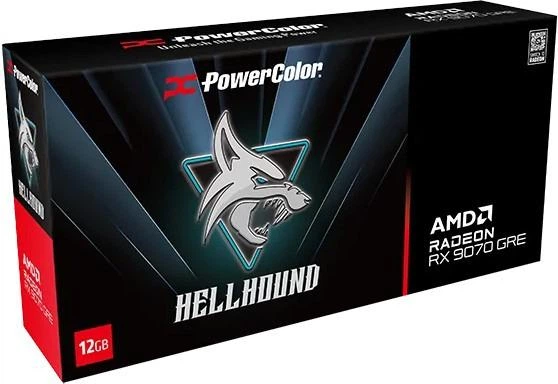 Видеокарта PowerColor AMD Radeon RX 9070 12GB GRE Hellhound (RX9070GRE 12G-L/OC) (GDDR6, 192 bit, PCI-E v5.0 x16) - Фото 3 Видеокарта PowerColor AMD Radeon RX 9070 12GB GRE Hellhound (RX9070GRE 12G-L/OC) (GDDR6, 192 bit, PCI-E v5.0 x16) - изображение 3