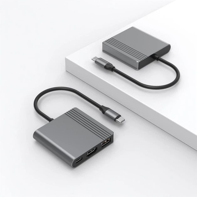 Док-станція Cablexpert USB-C 3-в-1 (A-CM-COMBO3-05) ( 26595 ) - Фото 3 Док-станція Cablexpert USB-C 3-в-1 (A-CM-COMBO3-05) ( 26595 ) - зображення 3