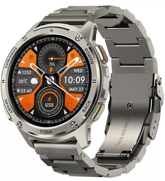 Смарт-часы Maxcom FW110 Titan Chronos Silver (MAXCOMFW110SILVER) - Фото 1 Смарт-часы Maxcom FW110 Titan Chronos Silver (MAXCOMFW110SILVER) - изображение 1