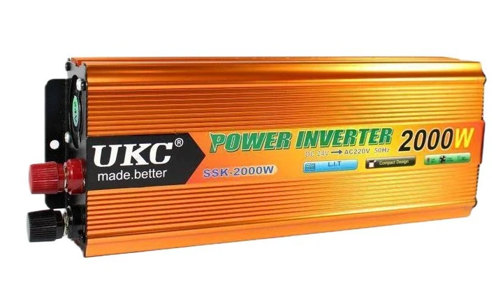 Перетворювач автомобільної напруги інвертор UKC AC/DC SSK 2000W 12V - Фото 7 Перетворювач автомобільної напруги інвертор UKC AC/DC SSK 2000W 12V - зображення 7