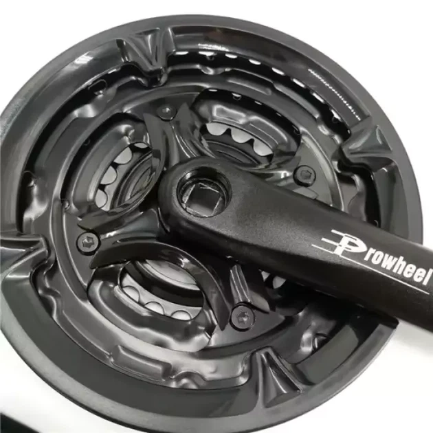 Шатуны велосипедные Prowheel 48/38/28T 170 мм под квадрат, черные, с защитой цепи - Фото 5 Шатуны велосипедные Prowheel 48/38/28T 170 мм под квадрат, черные, с защитой цепи - изображение 5
