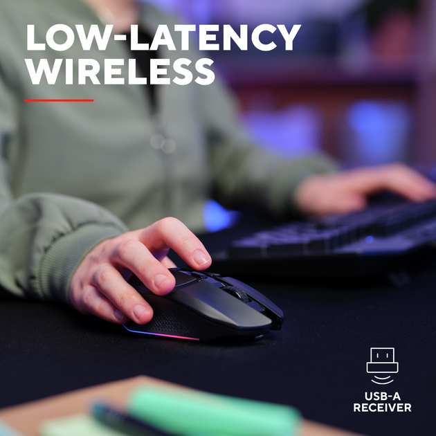 Мышь Trust GXT 110 Felox RGB Wireless Black (TR25037) - изображение 7