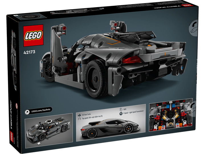 Конструктор LEGO Technic Koenigsegg Jesko Absolut Grey 801 деталь (42173) - Фото 1 Конструктор LEGO Technic Koenigsegg Jesko Absolut Grey 801 деталь (42173) - изображение 1