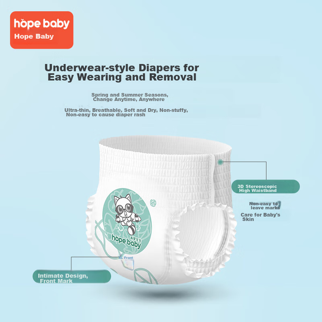 Підгузки-трусики Hopebaby Platinum XXXL, 60 шт - зображення 3