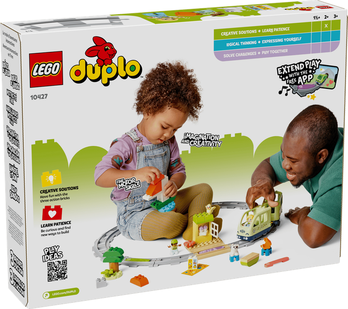 Конструктор LEGO DUPLO Умный поезд-исследователь 57 деталей (10427) - Фото 1 Конструктор LEGO DUPLO Умный поезд-исследователь 57 деталей (10427) - изображение 1