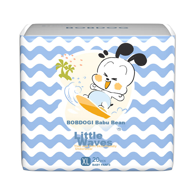 Підгузки-трусики BOBDOG Small Wave XL (11.5-14 кг), 60 шт - Фото 1 Підгузки-трусики BOBDOG Small Wave XL (11.5-14 кг), 60 шт - зображення 1