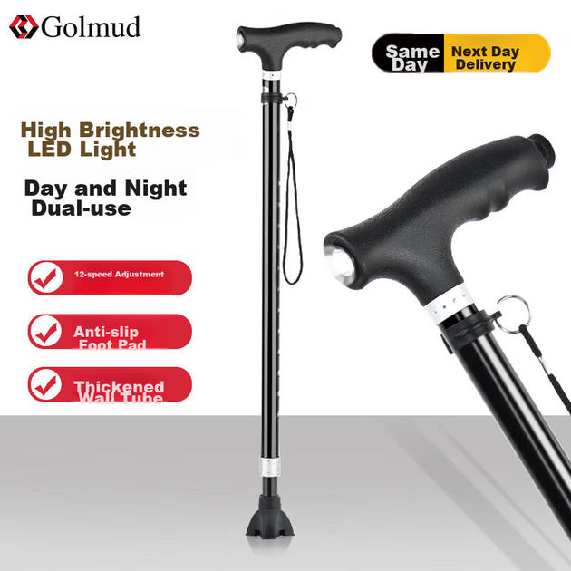 Тростина Golmud GM1002 телескопічна з триногою - зображення 2