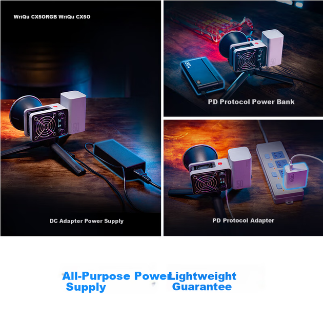 Професійне фотоліхтаре Zhiyun Fill Light потужністю 50 Вт, повнокольорове RGB-освітлення, портативне м'яке світло для зовнішнього використання, фотоліхтар для відеотрансляцій у прямому ефірі, Xuequ CX50RGB - изображение 8