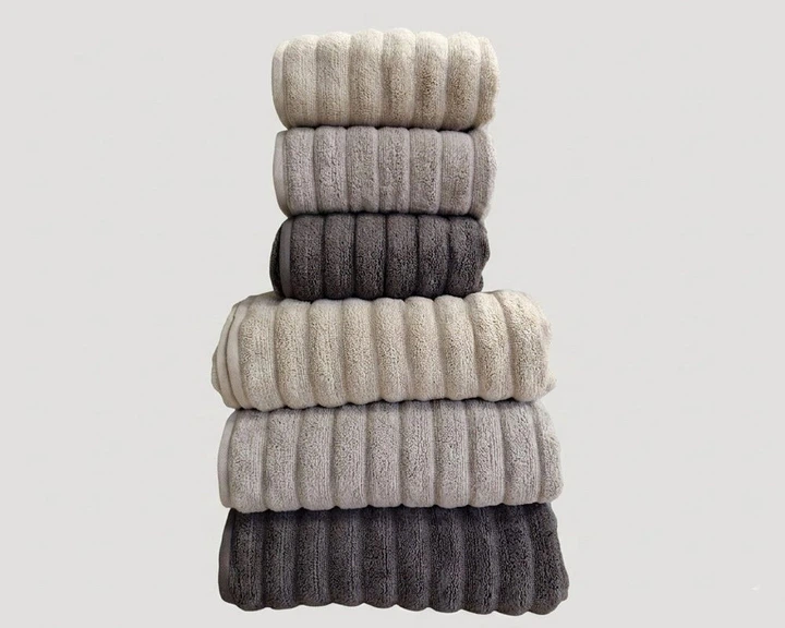 Набор турецких махровых полотенец Cestepe MicroCotton Premium 3 штуки 50x90 + 3 штуки 70х140 Ezgi 1 плотность 600 г/м2 - Фото 3 Набор турецких махровых полотенец Cestepe MicroCotton Premium 3 штуки 50x90 + 3 штуки 70х140 Ezgi 1 плотность 600 г/м2 - изображение 3