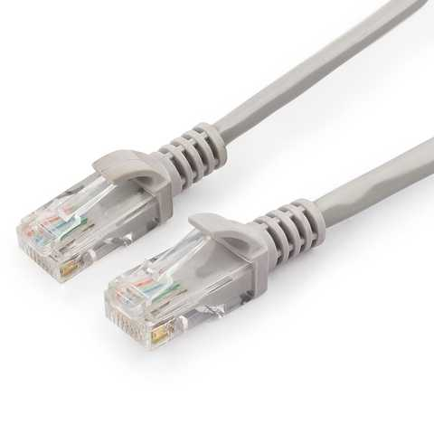 Патч корд Cablexpert PP12-30M-W, UTP, категорія. 5E, литий, 50u" штекер із клямкою, 30 м, сірий - Фото 1 Патч корд Cablexpert PP12-30M-W, UTP, категорія. 5E, литий, 50u" штекер із клямкою, 30 м, сірий - зображення 1