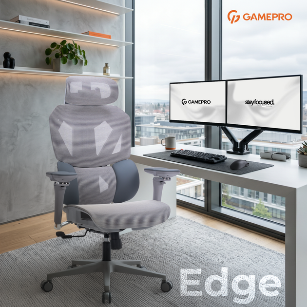 Эргономичное игровое кресло GamePro EDGE GC820MG Grey - изображение 8