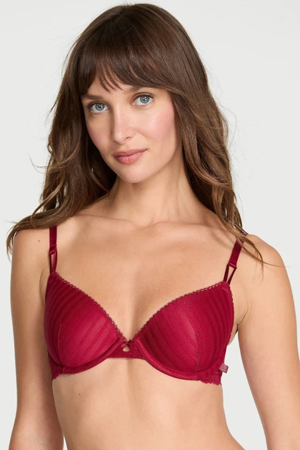Бюстгальтер с уплотнённой чашкой Victoria's Secret 85C Красный (149688) - Фото 1 Бюстгальтер с уплотнённой чашкой Victoria's Secret 85C Красный (149688) - изображение 1