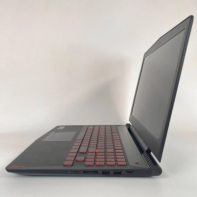 Игровой ноутбук Б-класс Lenovo Legion Y720-15IKBN / 15.6" (1920x1080) IPS / Intel Core i7-7700HQ (4 (8) ядра по 2.8 - 3.8 GHz) / 16 GB DDR4 / 128 GB SSD + 1000 GB HDD / nVidia Geforce GTX 1050 Ti, 4 GB GDDR5, 128-bit / HDMI / WebCam б/у + Подарок Мышь - изображение 6