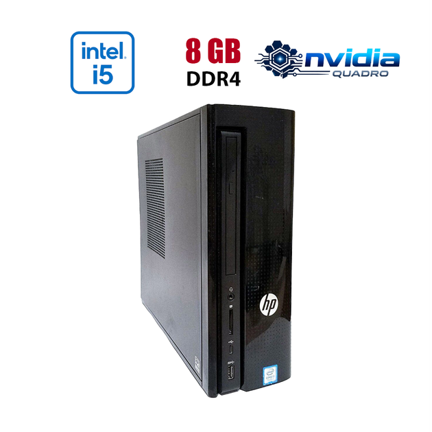 ПК HP Slimline 270-P043W SFF / Intel Core i5-7600 (4 ядра по 3.5 - 4.1 GHz) / 8 GB DDR4 / 256 GB SSD / nVidia Quadro P620, 4 GB GDDR5, 128-bit / Win 10 Lic б/у - Фото 1 ПК HP Slimline 270-P043W SFF / Intel Core i5-7600 (4 ядра по 3.5 - 4.1 GHz) / 8 GB DDR4 / 256 GB SSD / nVidia Quadro P620, 4 GB GDDR5, 128-bit / Win 10 Lic б/у - изображение 1