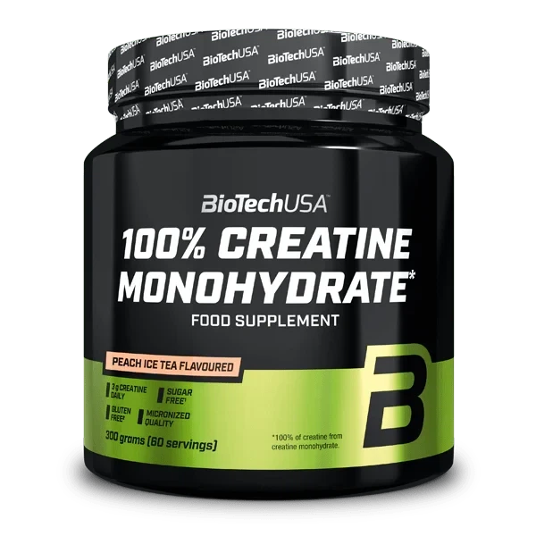 Креатин BioTechUSA 100% Creatine Monohydrate 300 г со вкусом персиковый чай, микронизированный моногидрат - Фото 2 Креатин BioTechUSA 100% Creatine Monohydrate 300 г со вкусом персиковый чай, микронизированный моногидрат - изображение 2