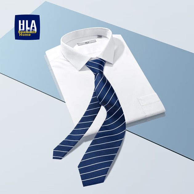 Краватка чоловіча HLA на блискавці, смугаста, подарункова - зображення 6
