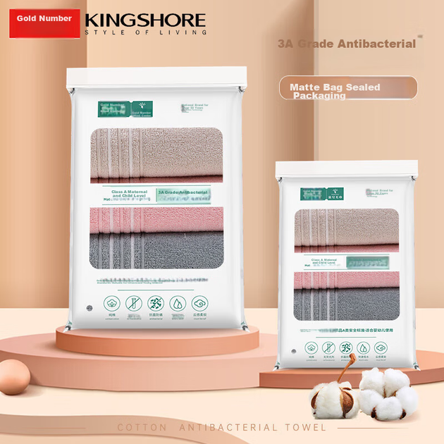 Полотенца KING SHORE из чистого хлопка, антибактериальные, спортивные, 76×34.5 см, 3 шт - Фото 4 Полотенца KING SHORE из чистого хлопка, антибактериальные, спортивные, 76×34.5 см, 3 шт - изображение 4