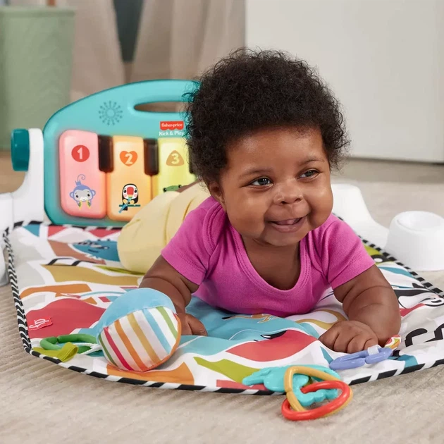 Коврик-игровой центр Fisher Price Нажми и играй с технологией Smart Stages (HWY58) - Фото 6 Коврик-игровой центр Fisher Price Нажми и играй с технологией Smart Stages (HWY58) - изображение 6