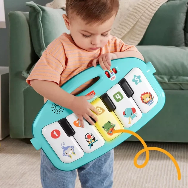 Коврик-игровой центр Fisher Price Нажми и играй с технологией Smart Stages (HWY58) - Фото 7 Коврик-игровой центр Fisher Price Нажми и играй с технологией Smart Stages (HWY58) - изображение 7