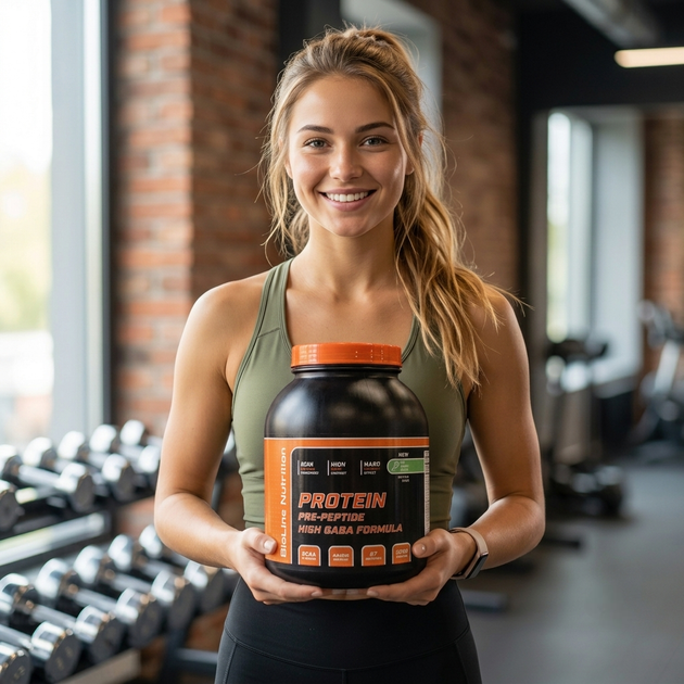 Комплексний протеїн для схуднення BioLine Nutrition 80% 2кг Полуниця + Шейкер -50% - Фото 2 Комплексний протеїн для схуднення BioLine Nutrition 80% 2кг Полуниця + Шейкер -50% - зображення 2