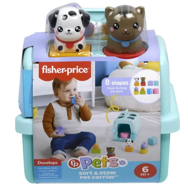 Сортер Fisher Price Переноска з тваринами (HTW93) - Фото 3 Сортер Fisher Price Переноска з тваринами (HTW93) - зображення 3