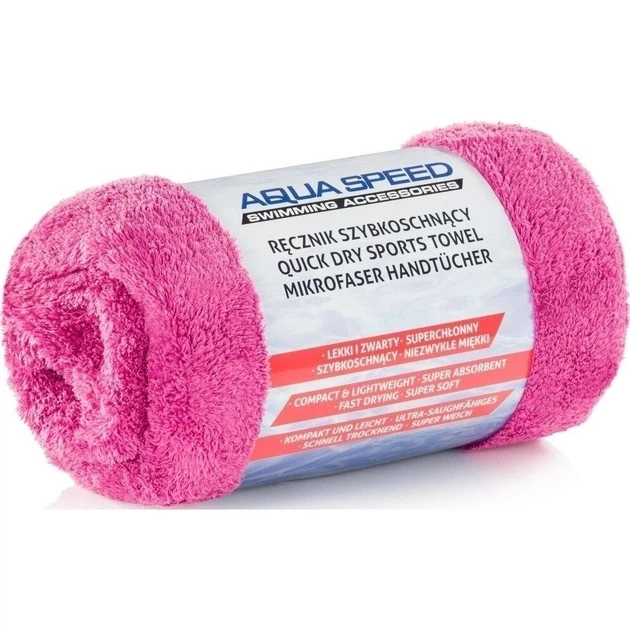 Рушник Aqua Speed DRY CORAL рожевий 70x140 см 157-27 - Фото 2 Рушник Aqua Speed DRY CORAL рожевий 70x140 см 157-27 - зображення 2