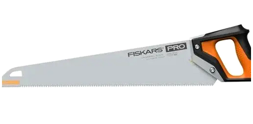 Ручная пила 55 см 11 TPI универсальная для дерева с чехлом Fiskars закаленная сталь - изображение 2