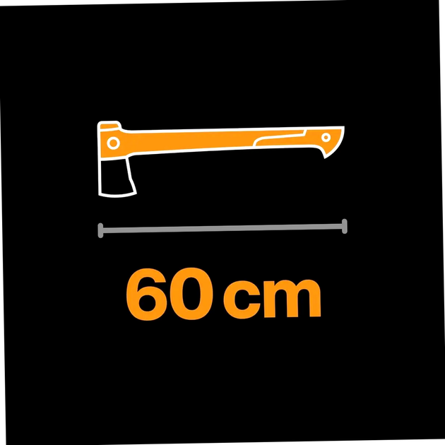 Топор колун Fiskars X24 M для раскалывания древесины длина 60 см сталь черный HM-0006 - изображение 8