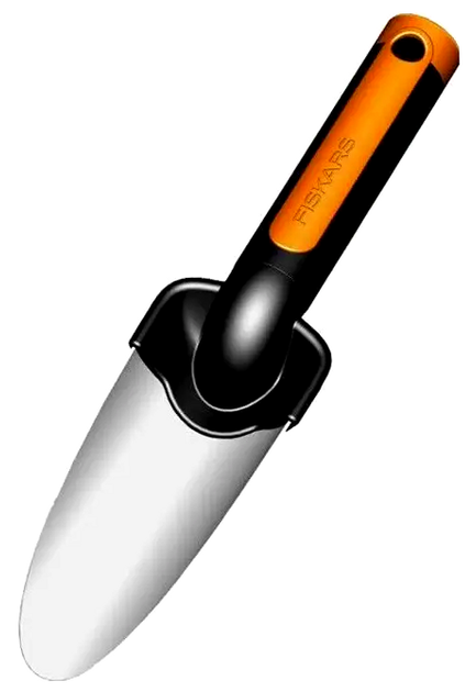 Садовый совок нержавеющая сталь для рассады 334 мм оранжевый Fiskars HM-0048 - изображение 2