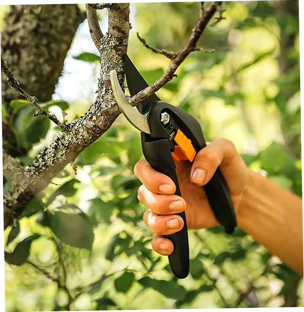Плоскостной секатор 20.8 см для сада нержавеющая сталь Fiskars HM-0050 - Фото 7 Плоскостной секатор 20.8 см для сада нержавеющая сталь Fiskars HM-0050 - изображение 7