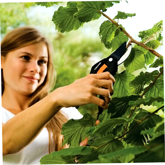 Плоскостной секатор 20.8 см для сада нержавеющая сталь Fiskars HM-0050 - Фото 9 Плоскостной секатор 20.8 см для сада нержавеющая сталь Fiskars HM-0050 - изображение 9