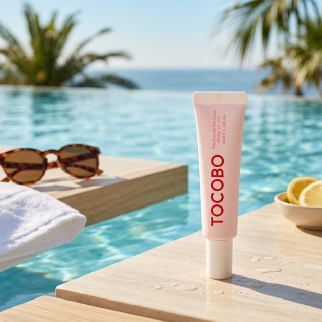 Витаминный солнцезащитный крем с тонирующим эффектом TOCOBO Vita Tone Up Sun Cream SPF50+ PA++++ 10 мл - изображение 2