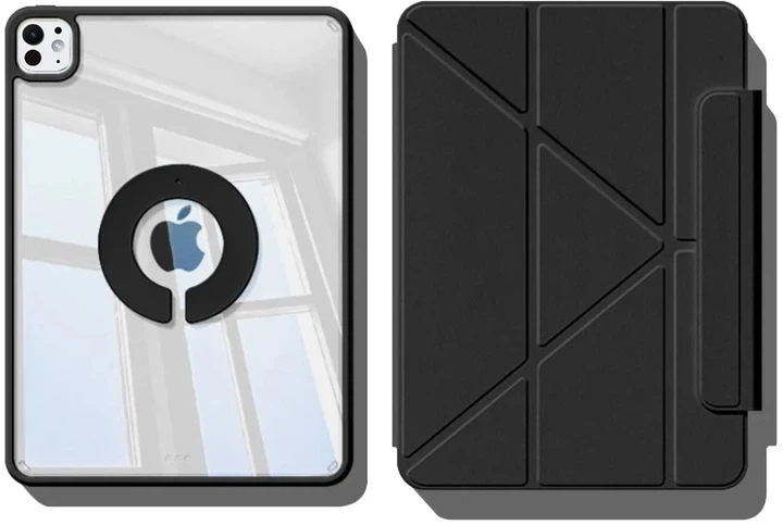 Чехол для планшета BeCover Ultra Slim Origami Flex для Apple iPad Pro 11" M5 2025 с креплением для стилуса Apple Pencil Black (BC_715953) - изображение 2