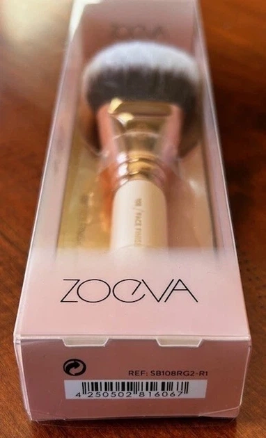 Кисть из синтетического ворса ZOEVA 108 Face Finish для нанесения пудры Rose Golden Vol. 2 - изображение 10
