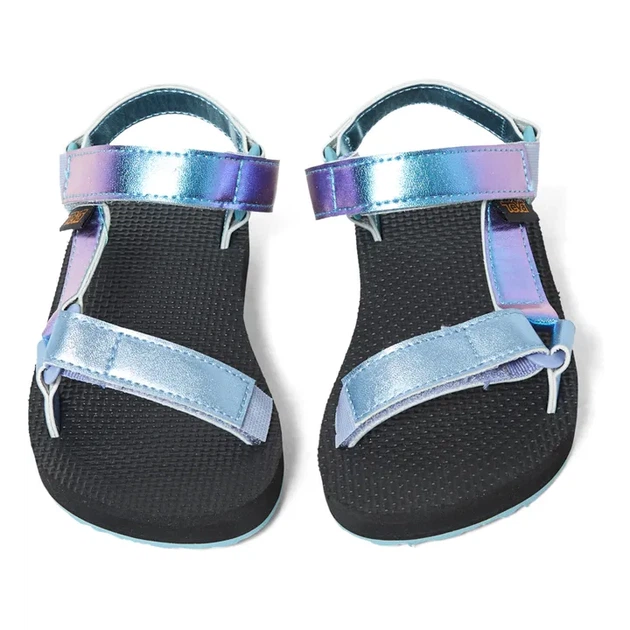 Сандалі дитячі Teva Sandal Original Universe 667771 сині блискучі для дівчаток босоніжки Розмір 31 - Фото 3 Сандалі дитячі Teva Sandal Original Universe 667771 сині блискучі для дівчаток босоніжки Розмір 31 - изображение 3
