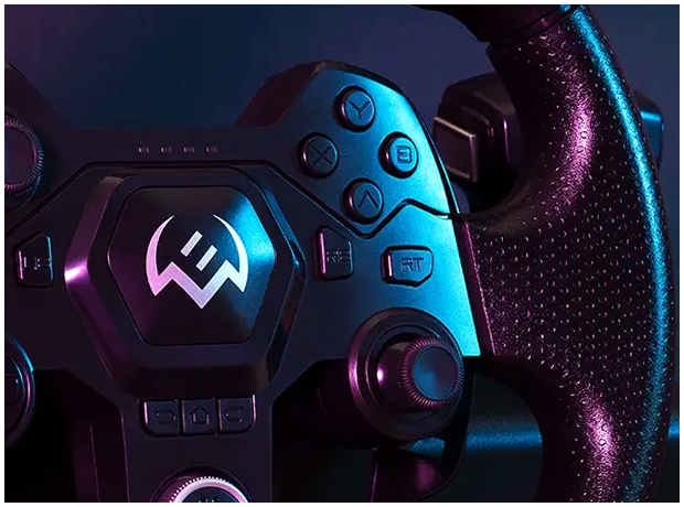 Игровой руль с педалями 11 дюймов 270 градусов виброотдача для ПК PS4 PS3 Xbox черный - изображение 5