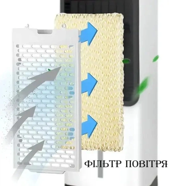 Підлоговий кулер вентилятор Germatic Air Max Pro BFX-8D-1668 кліматичний комплекс 2в1 з обігрівом та охолодженням сенсорний дисплей пульт ДК мобільний кондиціонер для дому офісу тихий підлоговий вентилятор обігрівач до 20 м² нічний режим - Фото 5 Підлоговий кулер вентилятор Germatic Air Max Pro BFX-8D-1668 кліматичний комплекс 2в1 з обігрівом та охолодженням сенсорний дисплей пульт ДК мобільний кондиціонер для дому офісу тихий підлоговий вентилятор обігрівач до 20 м² нічний режим - изображение 5