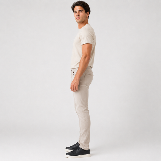 Джинси CDEVOIR чоловічі звужені slim fit,30, Бежевий - Фото 3 Джинси CDEVOIR чоловічі звужені slim fit,30, Бежевий - зображення 3