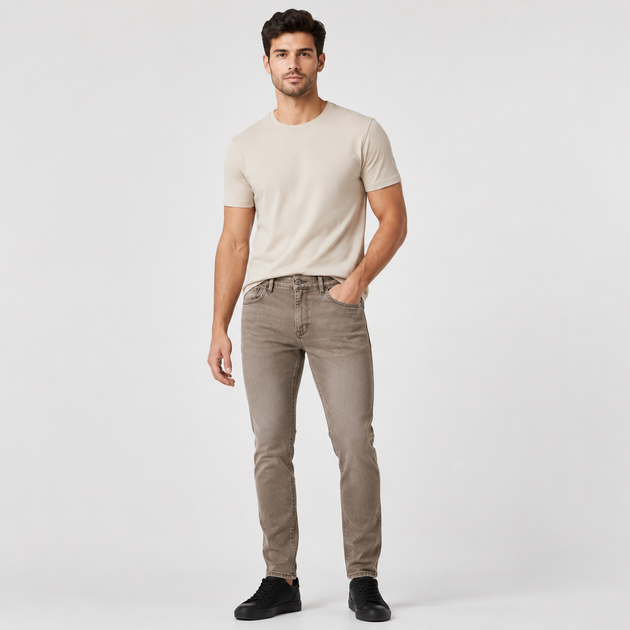Джинси CDEVOIR чоловічі звужені slim fit,31, Мокко - Фото 4 Джинси CDEVOIR чоловічі звужені slim fit,31, Мокко - зображення 4