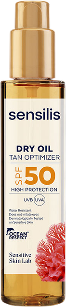 Олійка для засмаги Sensilis Tan Optimizer Spf 50 150 мл (8428749014294) - Фото 1 Олійка для засмаги Sensilis Tan Optimizer Spf 50 150 мл (8428749014294) - зображення 1