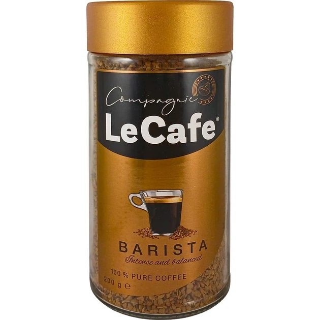 Кава розчинна Le Cafe Barista 200 г - Фото 1 Кава розчинна Le Cafe Barista 200 г - зображення 1