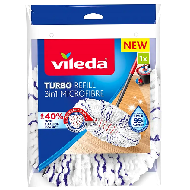 Насадка для швабры микрофибра для пола 1 шт Vileda - изображение 9