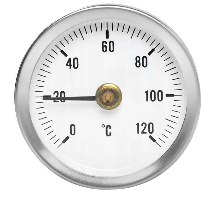 Термометр биметаллический 0-120°C для печей с пружиной Ruhhy - изображение 2