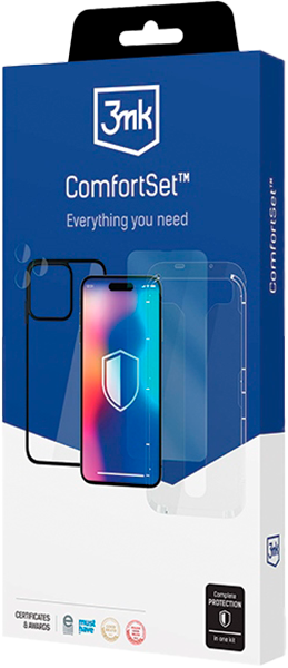 Zestaw 4in1 3MK Comfort Set do Apple iPhone 15 Pro Max Transparent (5903108536622) - Zdjęcie 6 Zestaw 4in1 3MK Comfort Set do Apple iPhone 15 Pro Max Transparent (5903108536622) - obraz 6