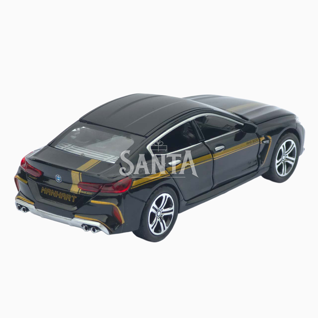 Іграшкова машинка металева BMW Manhart MH8 800 АвтоЕксперт БМВ, чорний, звук, світло, іннерція, відкр. двері, капот, багажник, 15*7*5 см (TK-3054) - Фото 7 Іграшкова машинка металева BMW Manhart MH8 800 АвтоЕксперт БМВ, чорний, звук, світло, іннерція, відкр. двері, капот, багажник, 15*7*5 см (TK-3054) - зображення 7